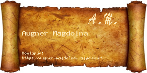 Augner Magdolna névjegykártya